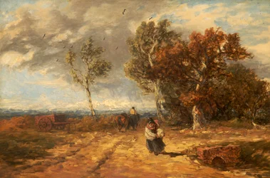 A Road by a Common: Windy Day